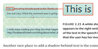 Implementing text-shadow